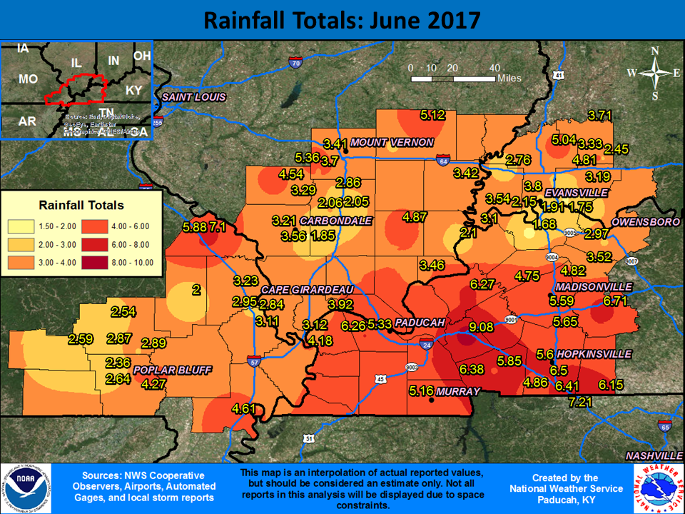 June 2017 Climate Summary Near normal temperatures and varied